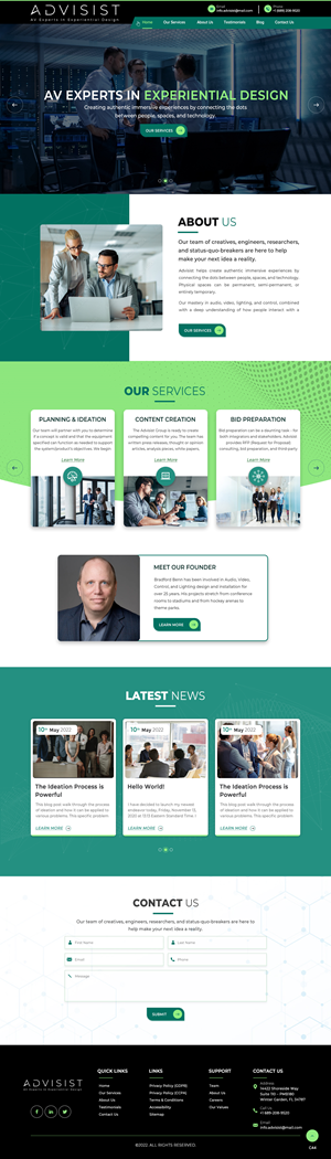 Wordpress Design by pb for Advisist Group LLC | Design: #28592313