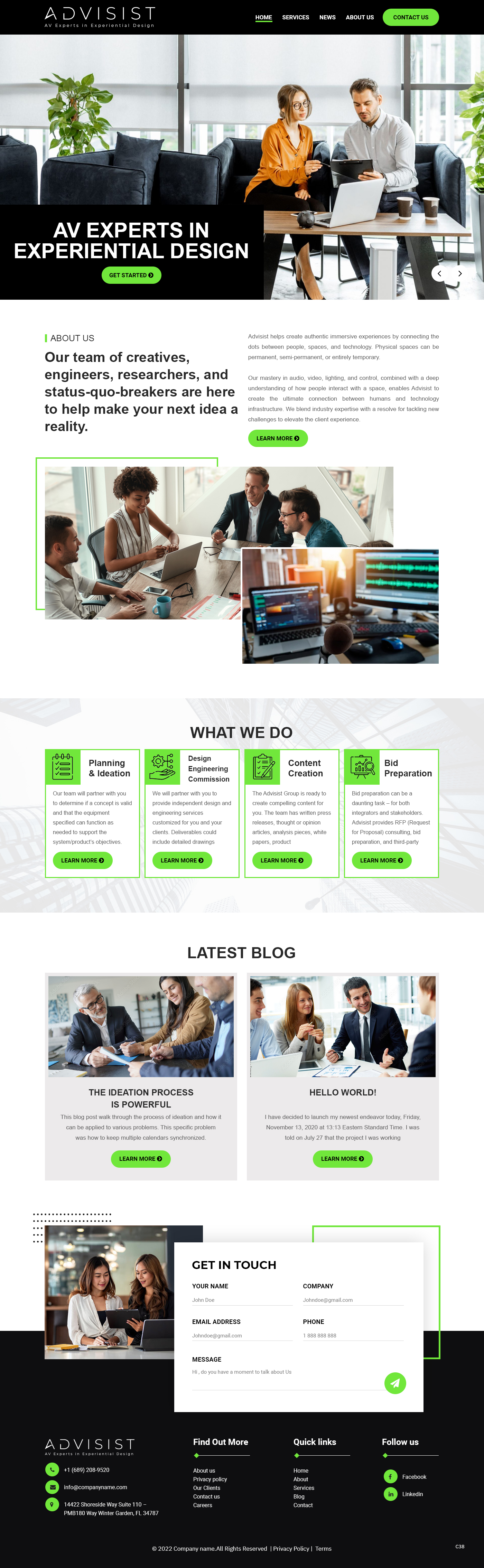 Wordpress Design by pb for Advisist Group LLC | Design #28592314