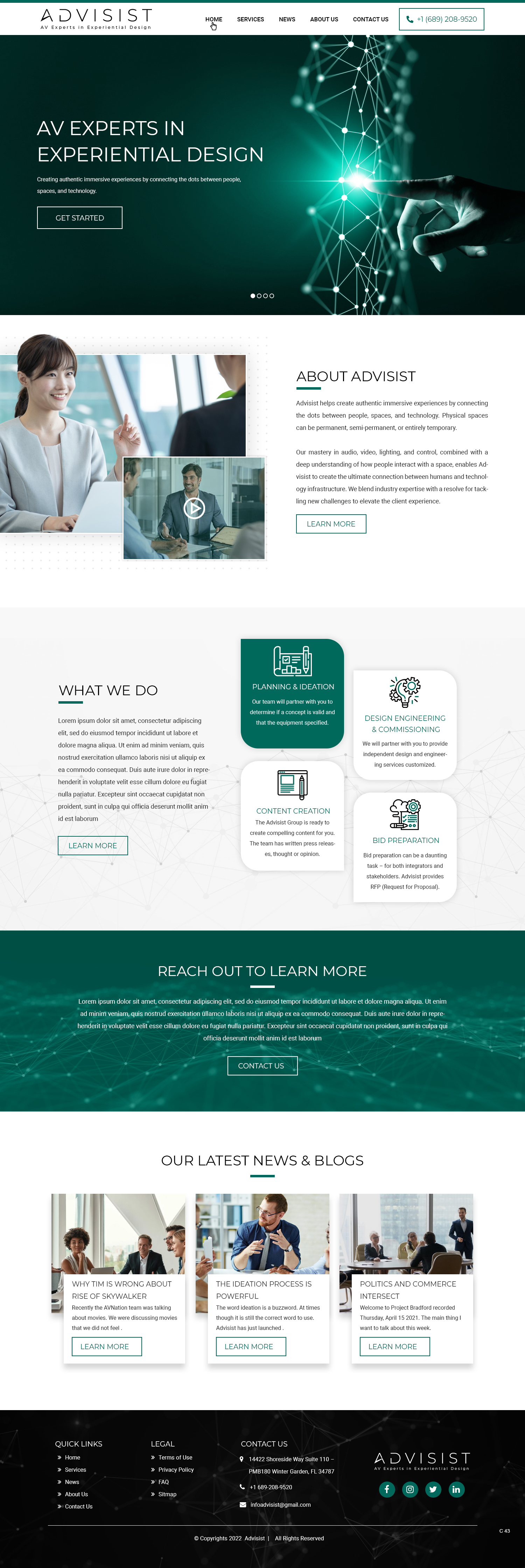 Wordpress Design by pb for Advisist Group LLC | Design #28592315