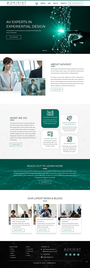 Wordpress Design by pb for Advisist Group LLC | Design: #28592315