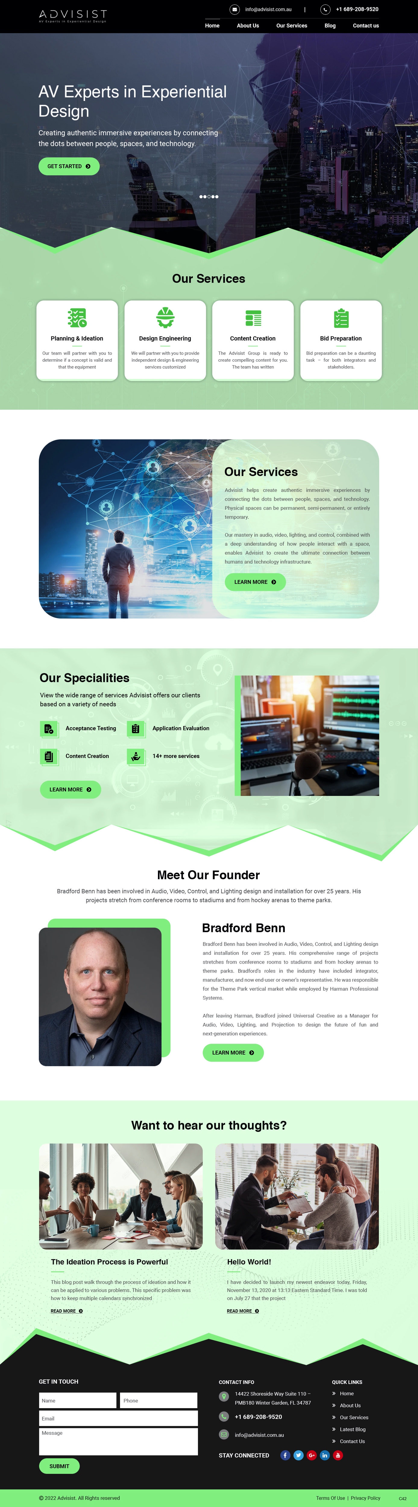Wordpress Design by pb for Advisist Group LLC | Design #28592324