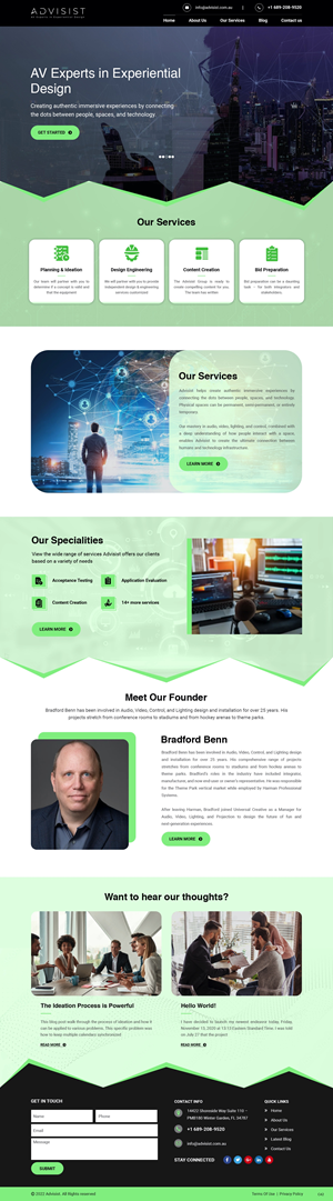 Wordpress Design by pb for Advisist Group LLC | Design: #28592324