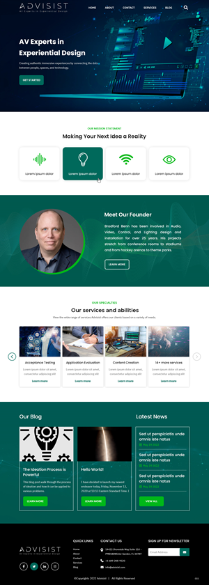 Wordpress Design by pb for Advisist Group LLC | Design: #28592325