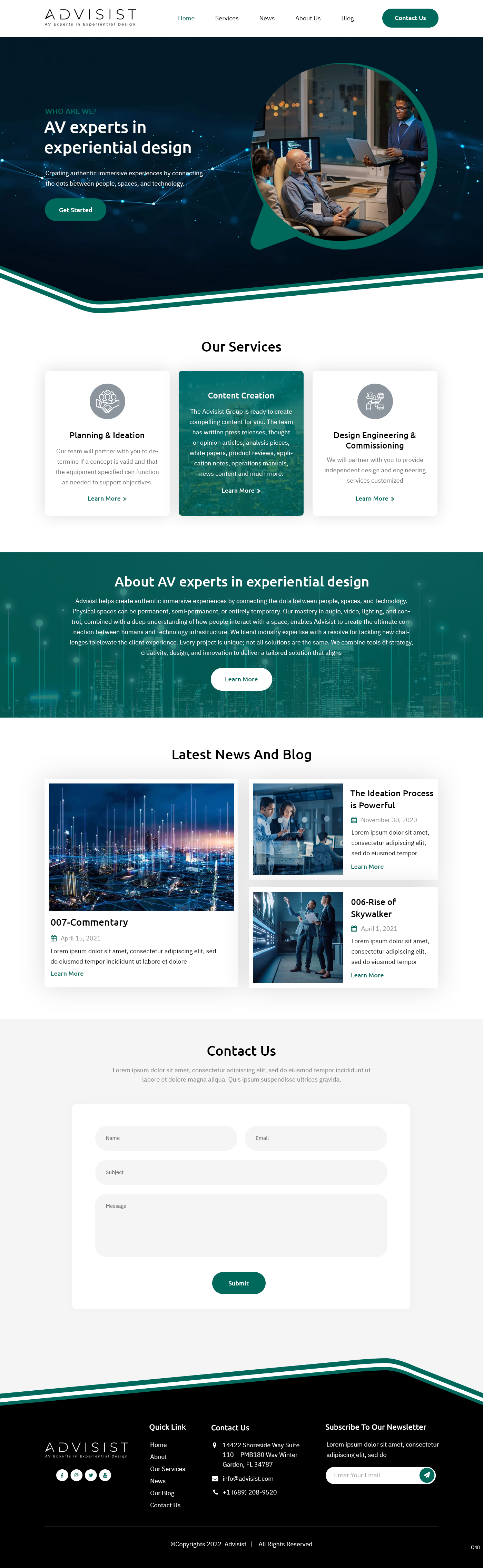 Wordpress Design by pb for Advisist Group LLC | Design #28592329