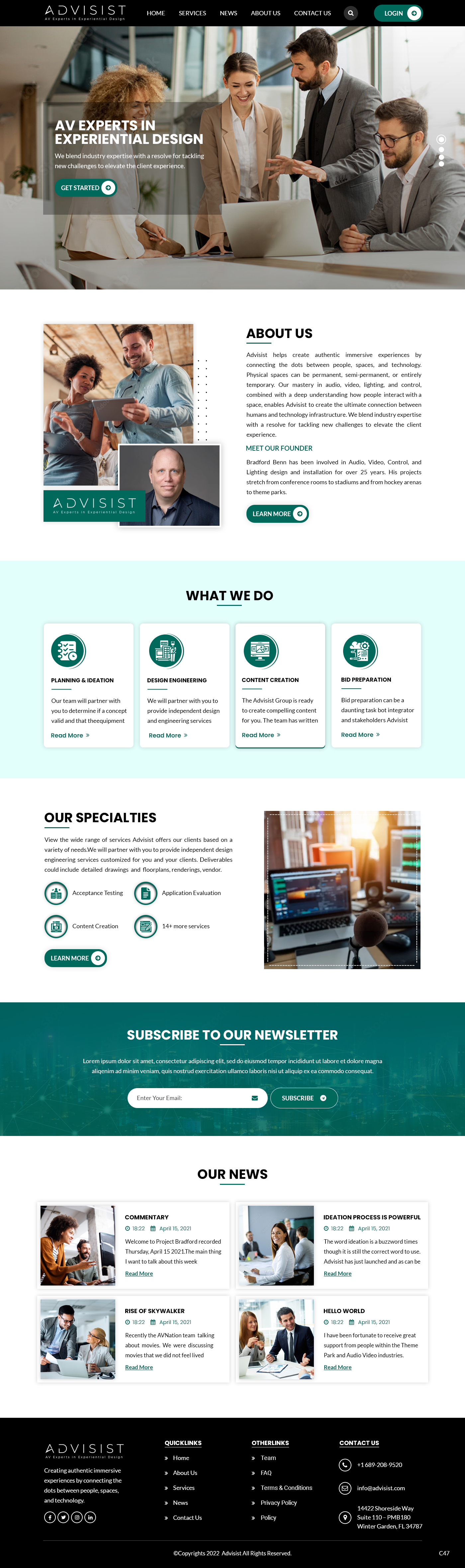 Wordpress Design by pb for Advisist Group LLC | Design #28592330