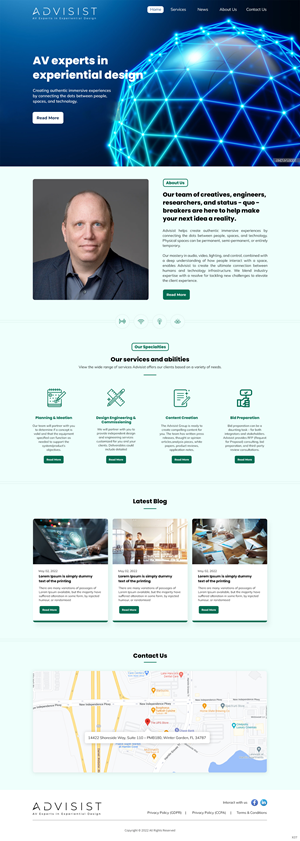 Wordpress Design by pb for Advisist Group LLC | Design: #28592332