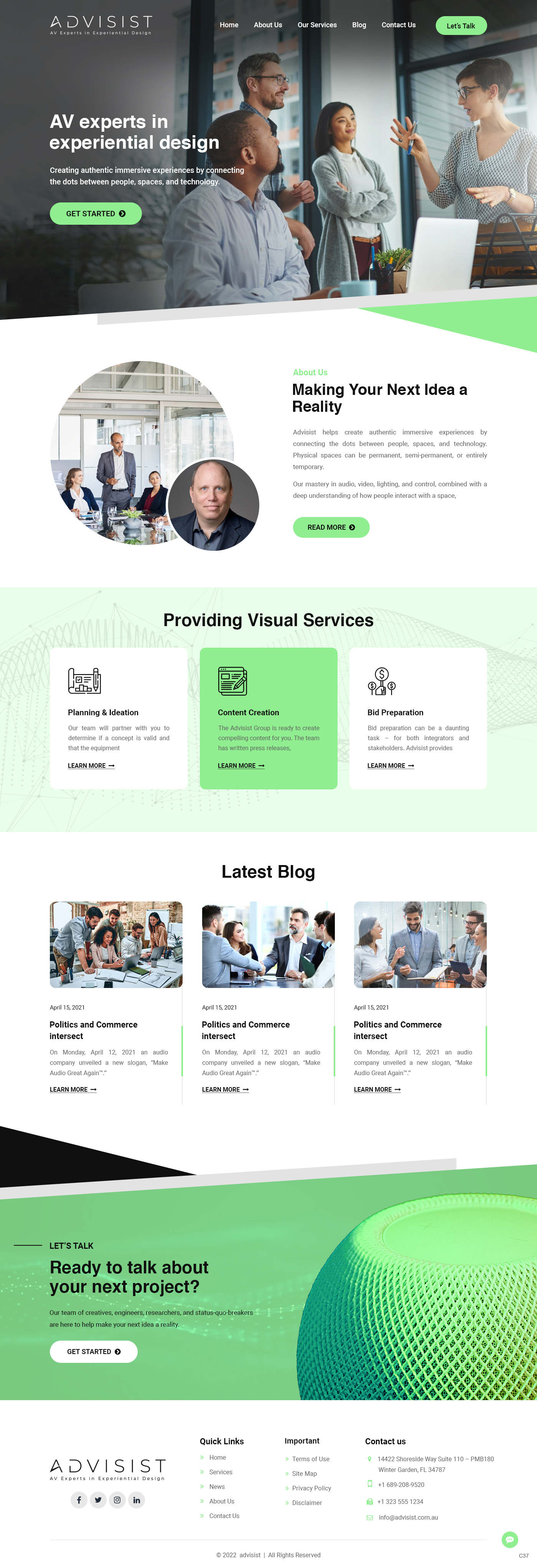 Wordpress Design by pb for Advisist Group LLC | Design #28598536
