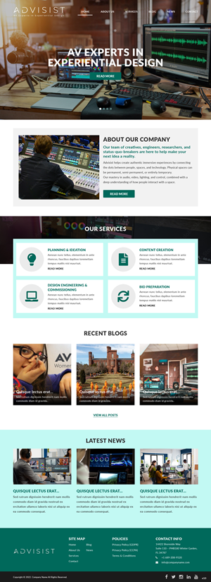 Wordpress Design by pb for Advisist Group LLC | Design: #28598537
