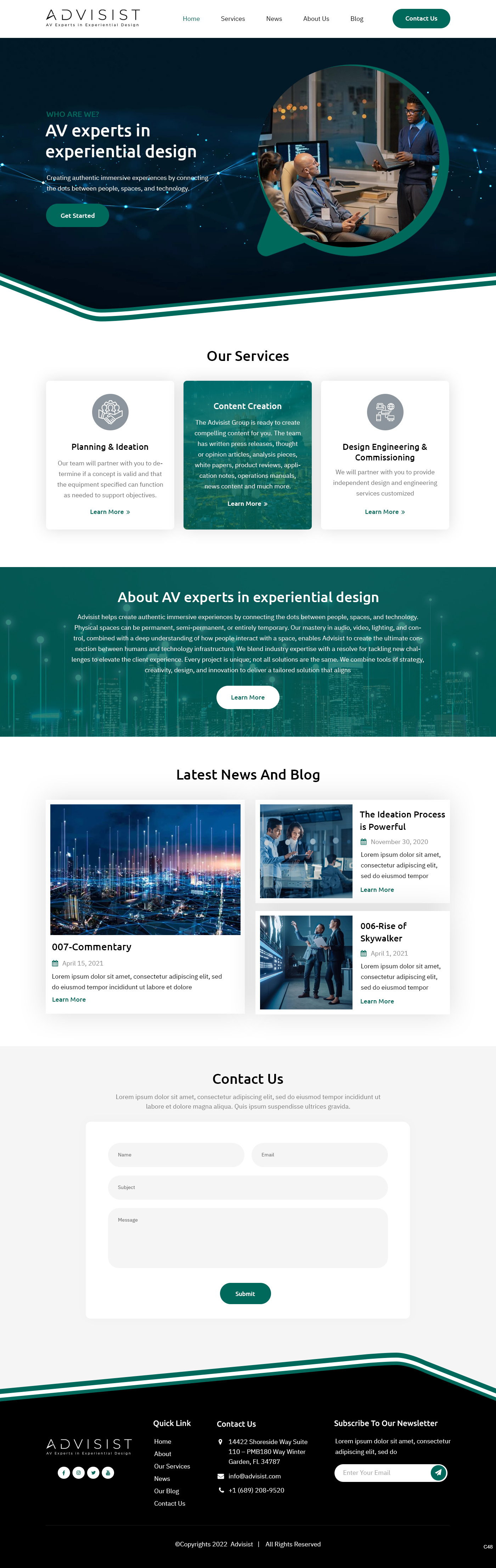 Wordpress Design by pb for Advisist Group LLC | Design #28598539