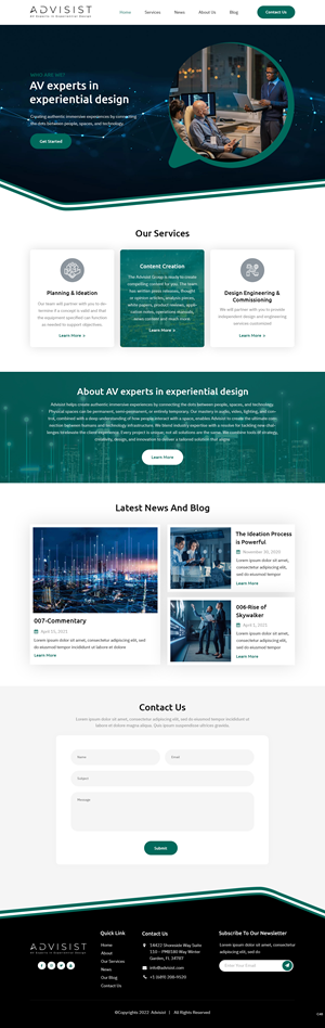 Wordpress Design by pb for Advisist Group LLC | Design: #28598539