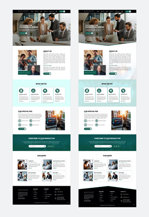 Wordpress Design by pb for Advisist Group LLC | Design: #28598540