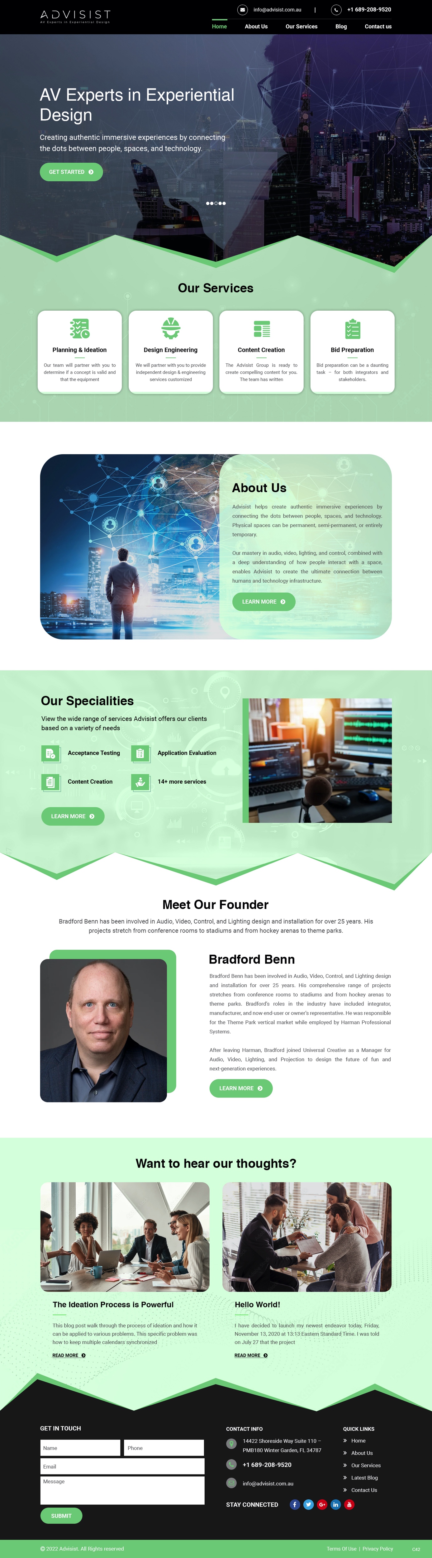 Wordpress Design by pb for Advisist Group LLC | Design #28598642