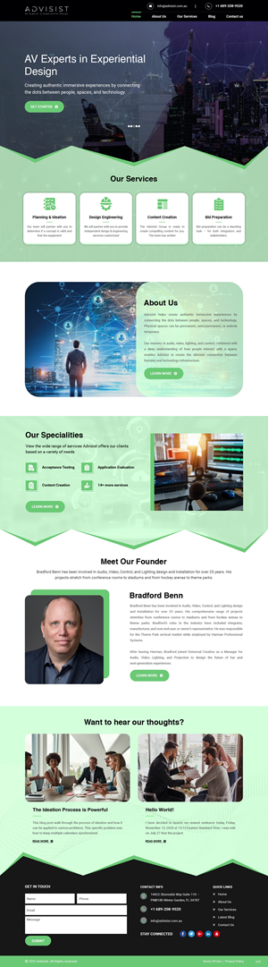 Advisist Wordpress Website Update | Wordpress Design by pb