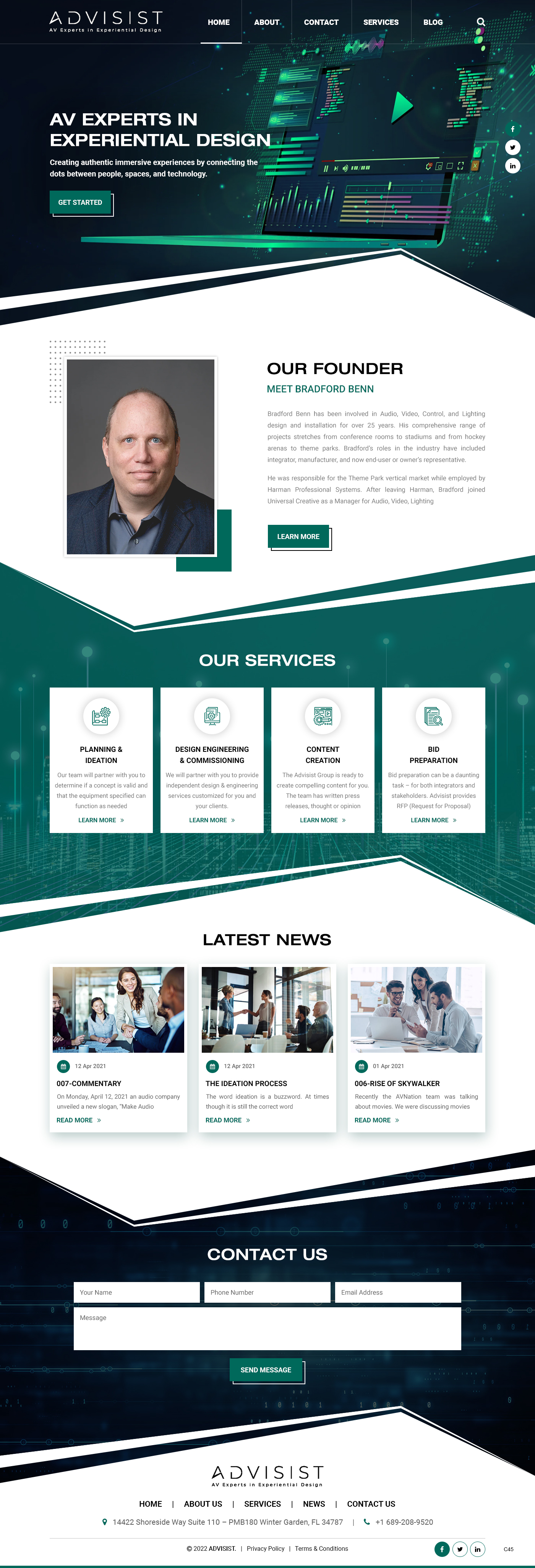 Wordpress Design by pb for Advisist Group LLC | Design #28610781