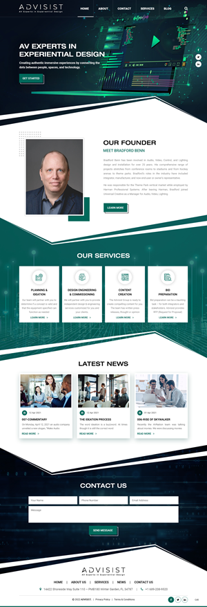 Wordpress Design by pb for Advisist Group LLC | Design: #28610781