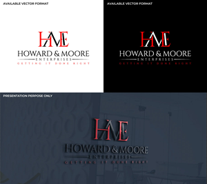 Logo Design by RS_Design for Howard & Moore Enterprises | Design: #28587927