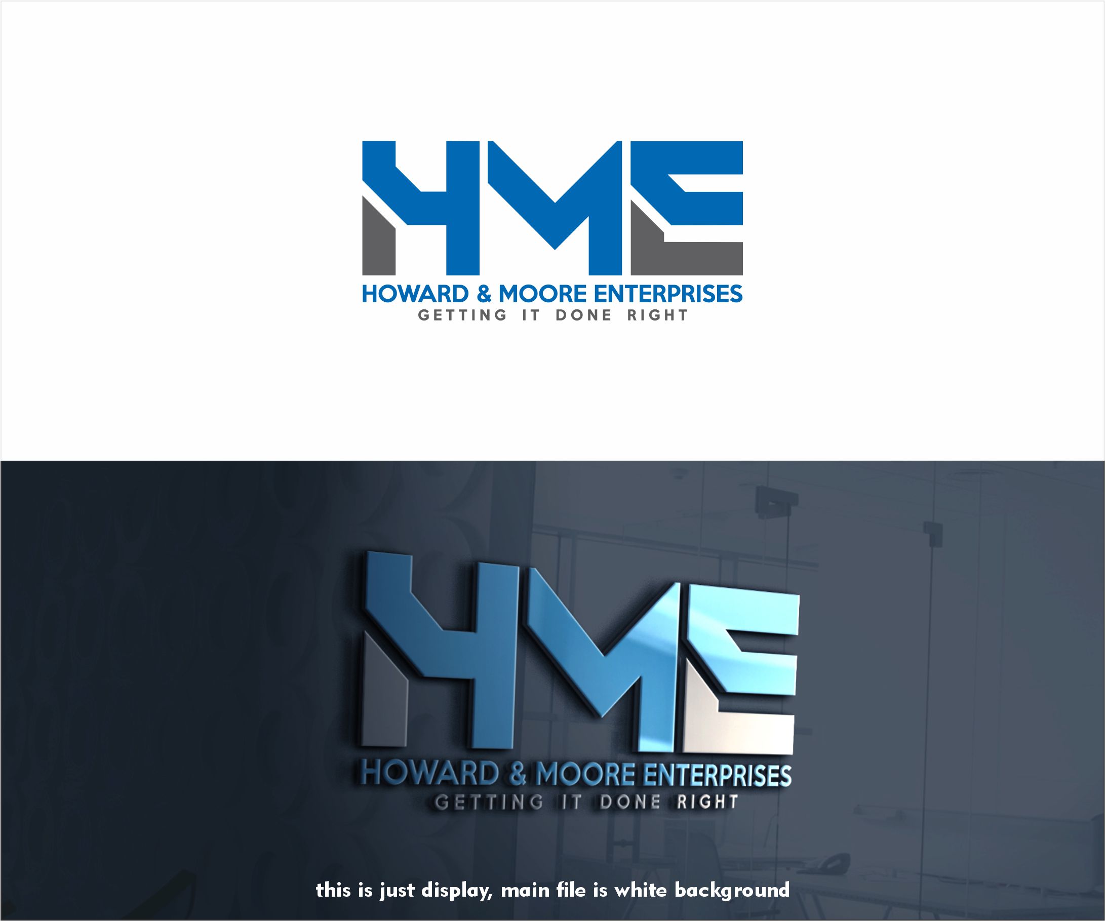 Logo Design by alkaline for Howard & Moore Enterprises | Design #28590616