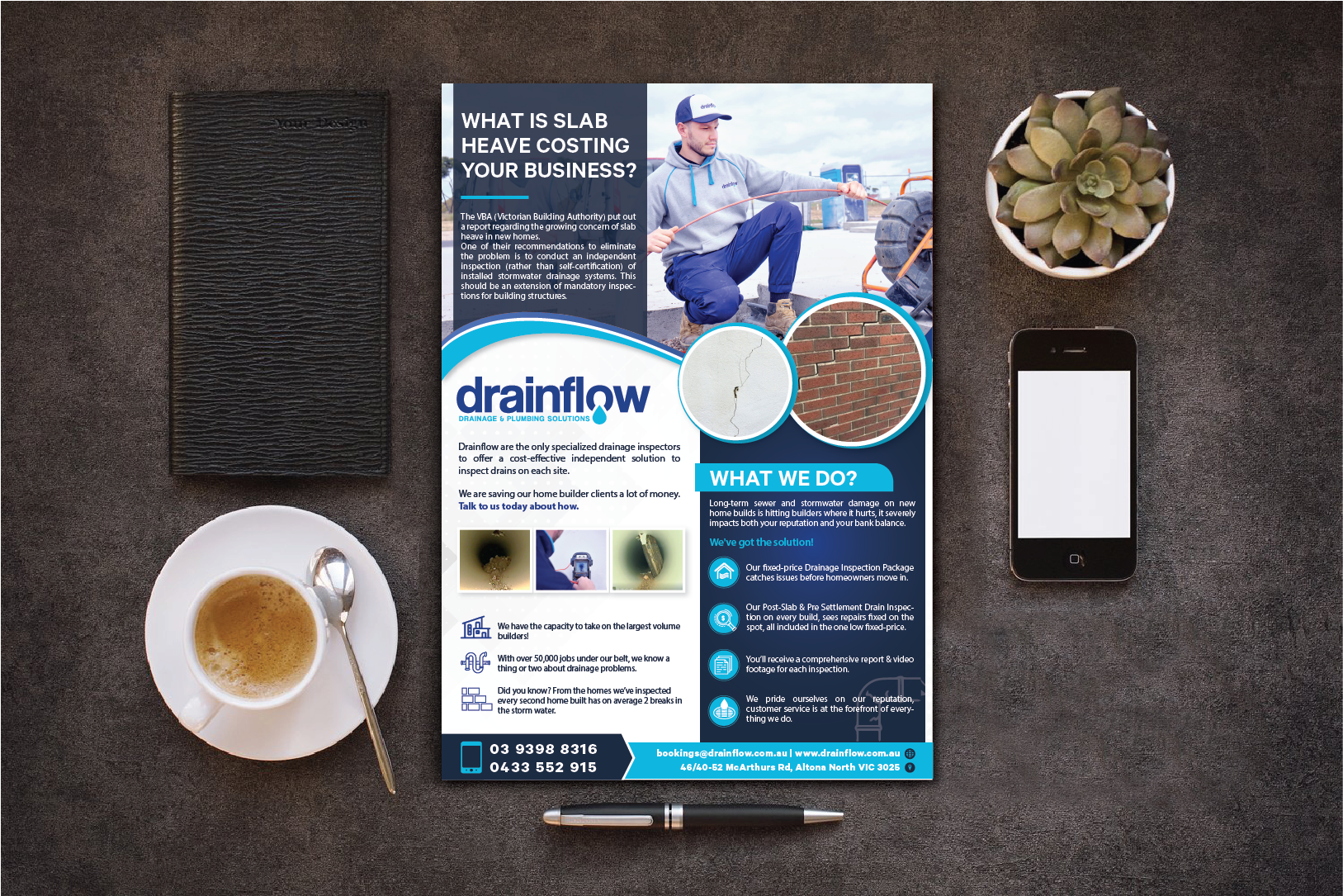Design de Flyer par alex989 pour Drainflow | Design #28589285