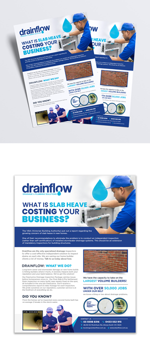Flyer Design by debdesign for Drainflow | Design: #28591646