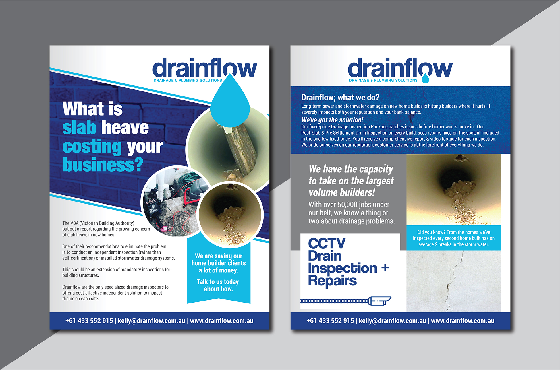 Flyer Design by Deziners Zone for Drainflow | Design #28589784