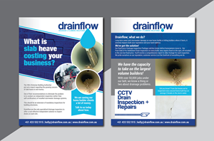 Flyer Design by Deziners Zone for Drainflow | Design: #28589784