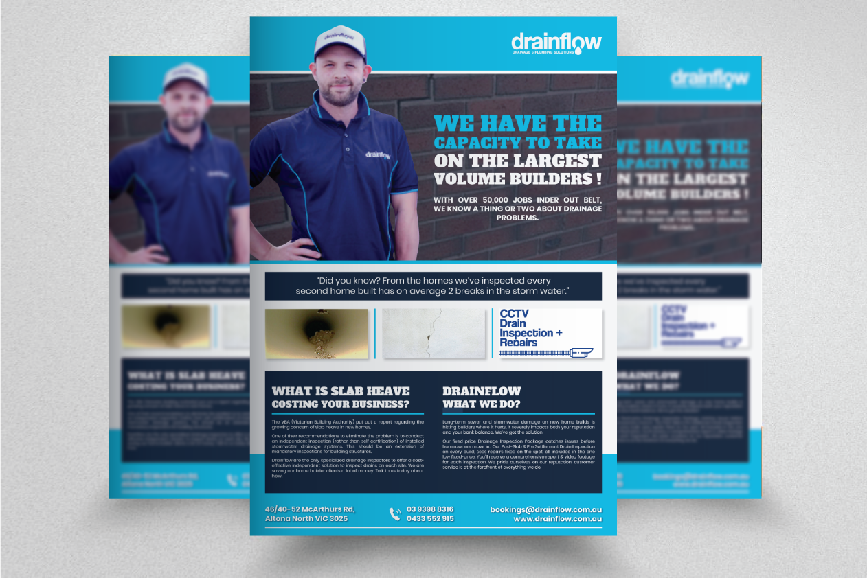 Flyer-Design von Owleria für Drainflow | Design #28592227