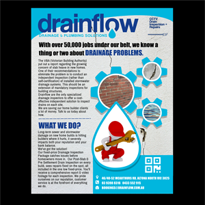 Design de Flyer par elveneclipse pour Drainflow | Design : #28590980