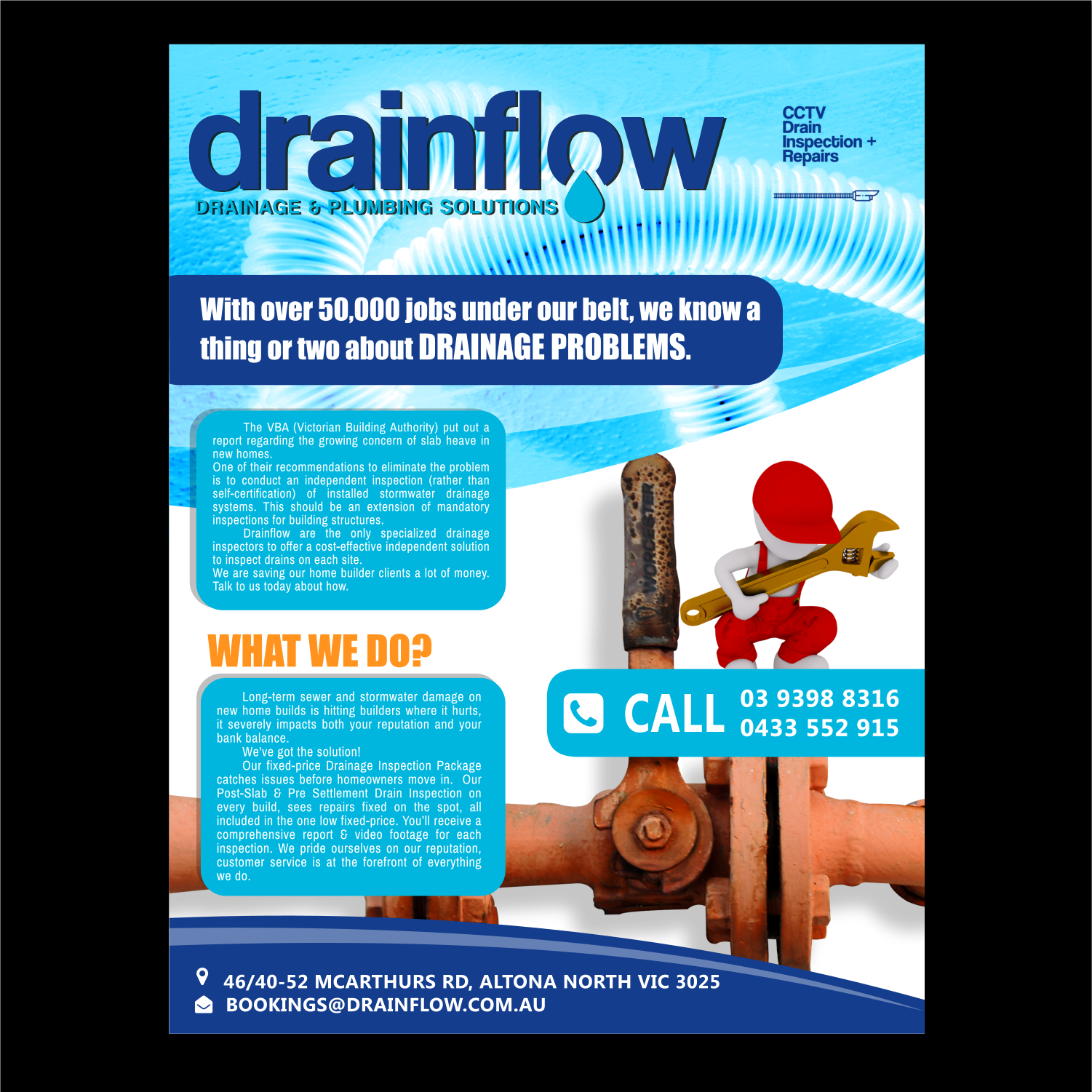 Design de Flyer par elveneclipse pour Drainflow | Design #28591508