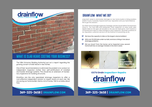 Flyer Design by chandrayaan.creative for Drainflow | Design: #28590059