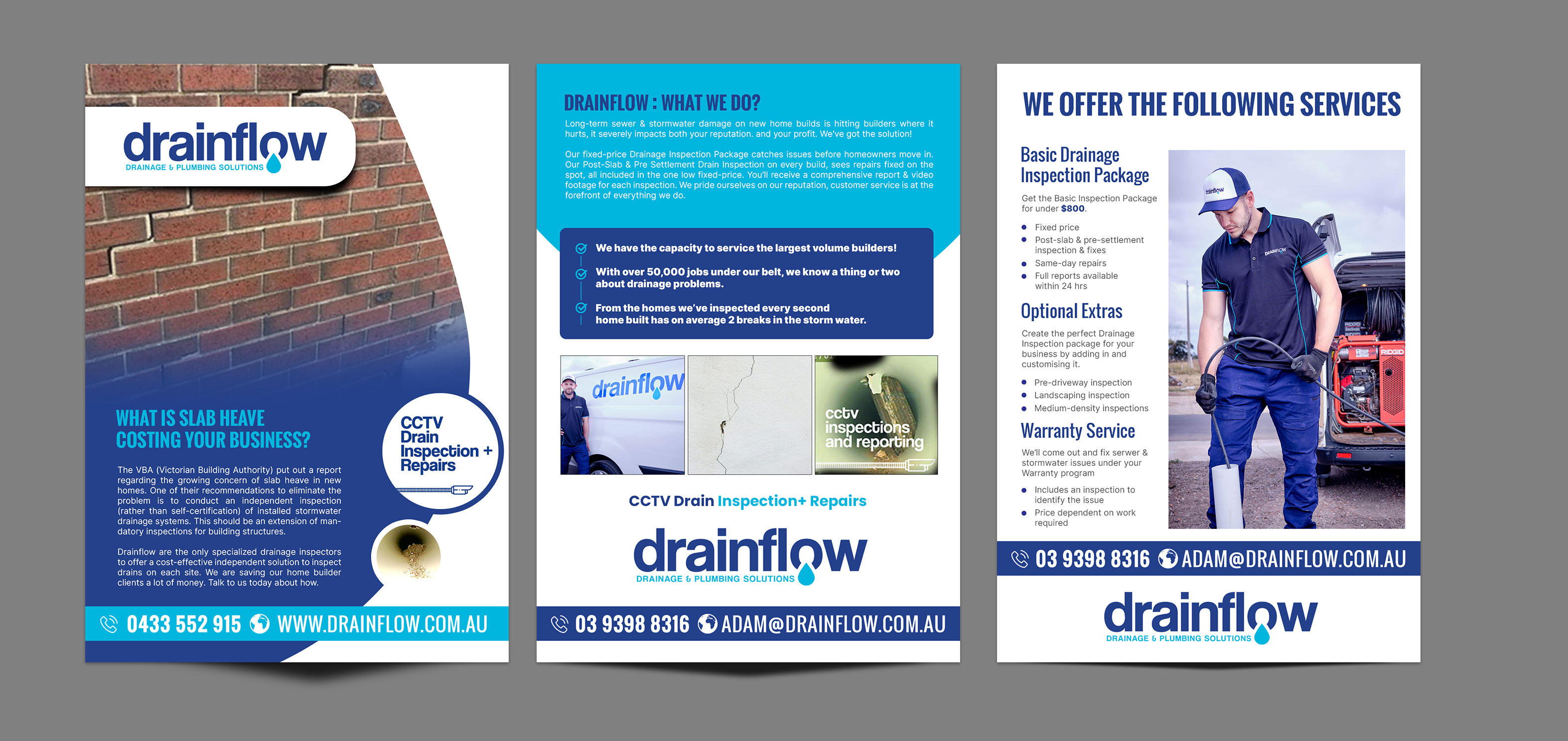 Diseño de Flyer por chandrayaan.creative para Drainflow | Diseño #28617674