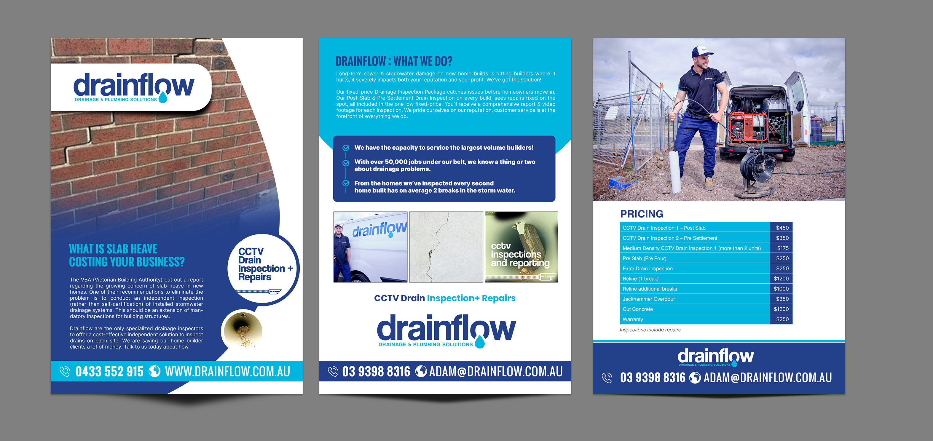 Design de Flyer par chandrayaan.creative pour Drainflow | Design #28629296