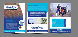 Flyer Design by chandrayaan.creative for Drainflow | Design: #28629296