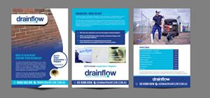 Flyer Design by chandrayaan.creative for Drainflow | Design: #28647973