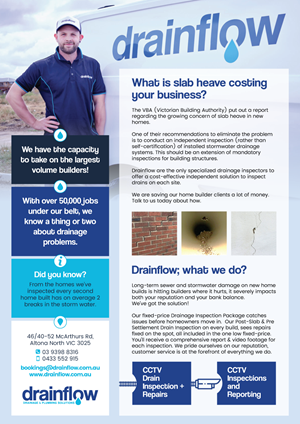 Flyer Design by elenaivanova for Drainflow | Design #28590465