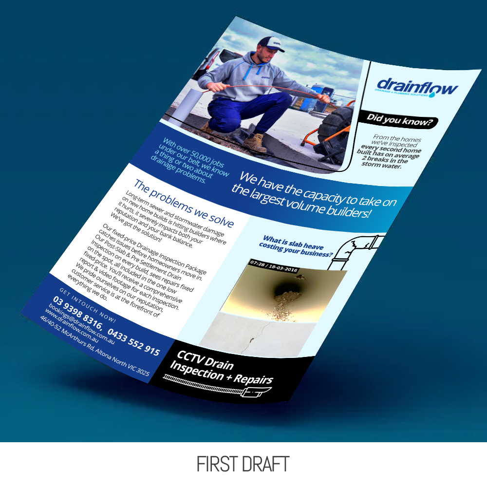 Flyer Design by Olufemi1on1 for Drainflow | Design #28592187