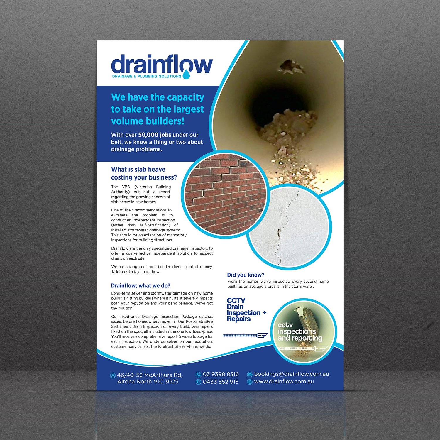 Design de Flyer par GraphicsGuru pour Drainflow | Design #28593011