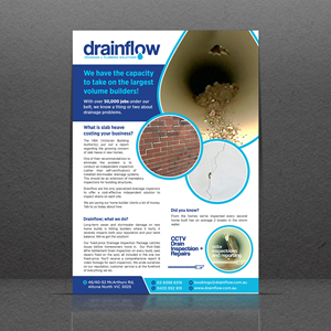Design de Flyer par GraphicsGuru pour Drainflow | Design : #28593012