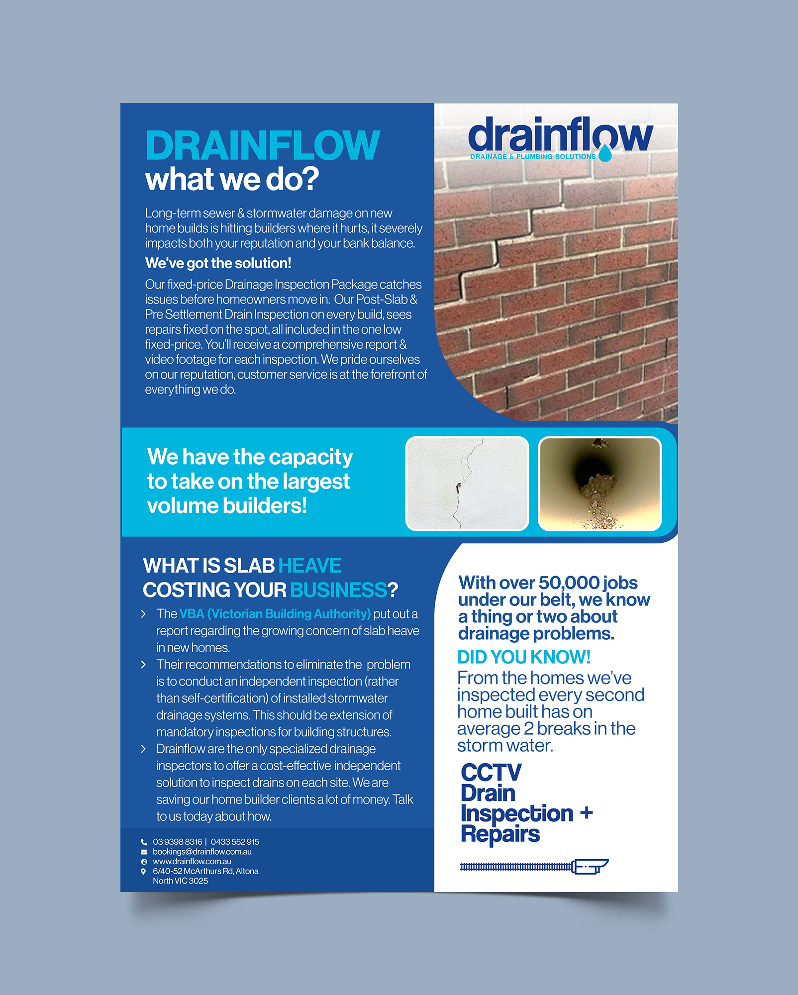 Design de Flyer par Graphic Guy pour Drainflow | Design #28591512
