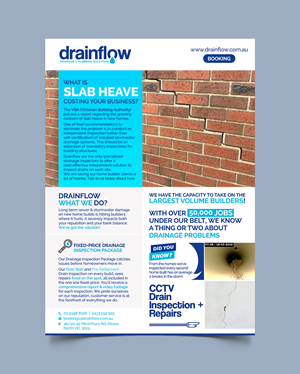 Flyer Design by Graphic Guy for Drainflow | Design: #28591513