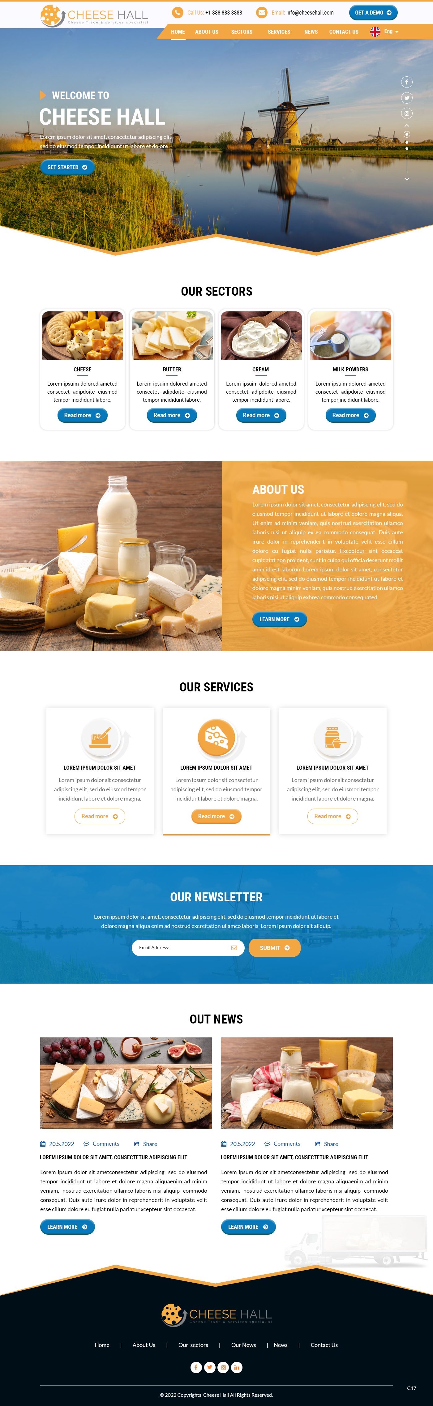 Web Design by pb for Cheesehall BV | Design #28598547