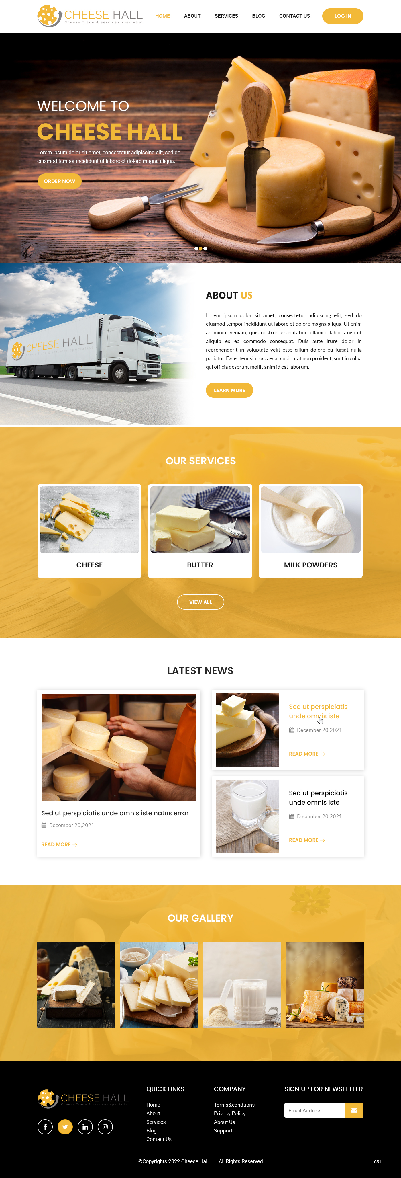 Web Design by pb for Cheesehall BV | Design #28602067