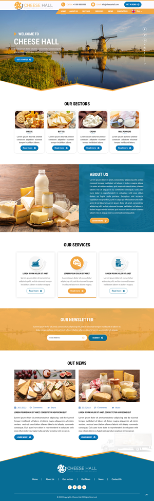 Web Design by pb for Cheesehall BV | Design: #28610776