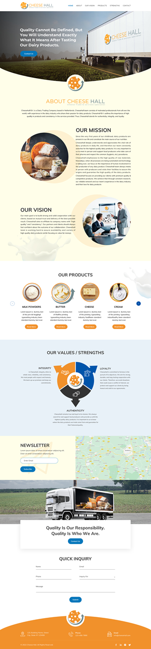 Web-Design von Sbss für Cheesehall BV | Design: #28692994