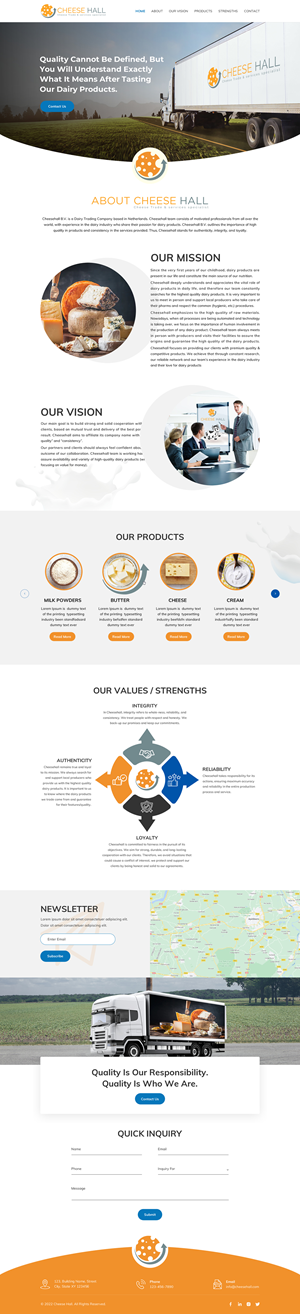 Web-Design von Sbss für Cheesehall BV | Design: #28719211