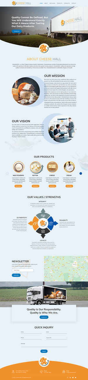 Web-Design von Sbss für Cheesehall BV | Design: #28719213