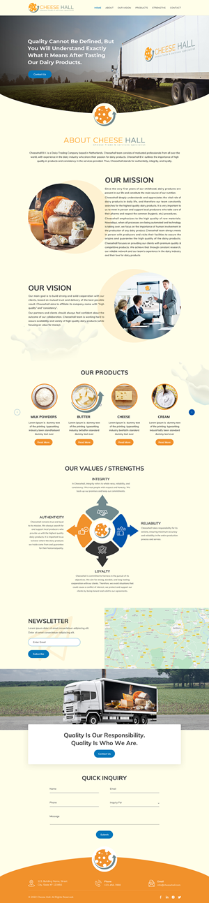 Web-Design von Sbss für Cheesehall BV | Design: #28719214