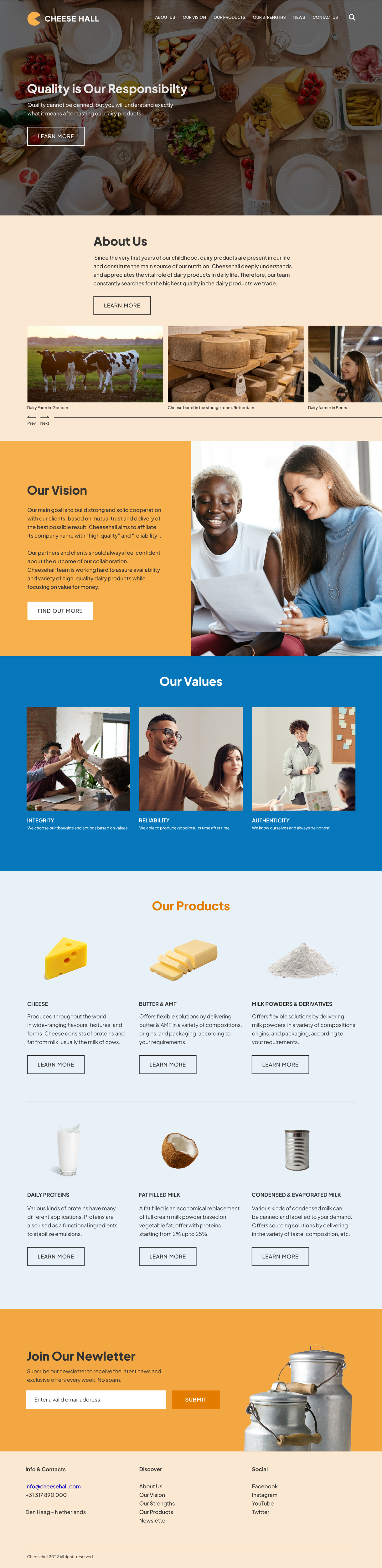 Web Design by ISYL for Cheesehall BV | Design #28623737