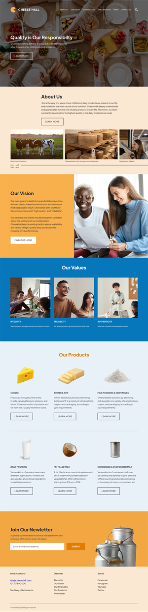 Web-Design von ISYL für Cheesehall BV | Design: #28623752