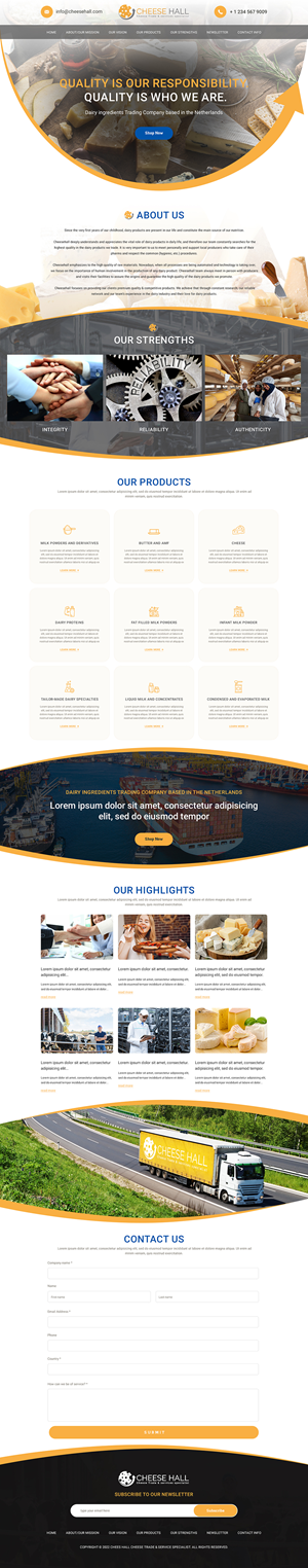 Web-Design von UniqueCreator99 für Cheesehall BV | Design: #28616330