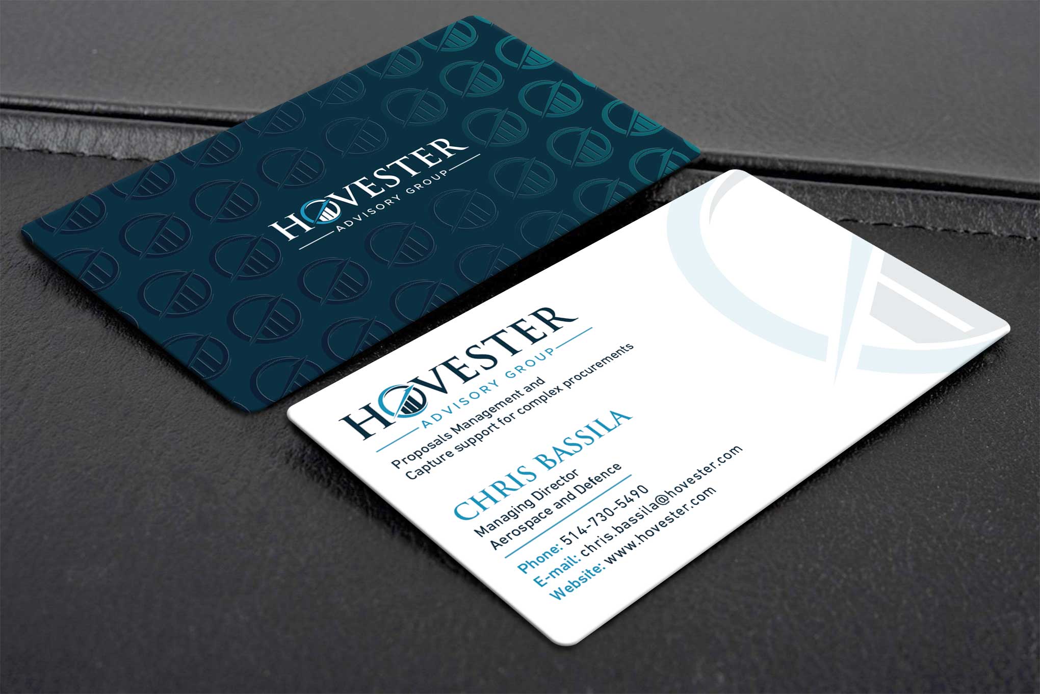 Business Card Design by Creative Moon Design for Hovester Advisory Group | Design #28604596